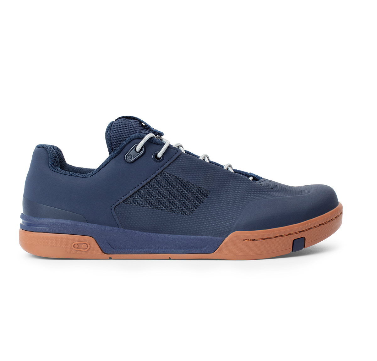 Sapatos de BTT CRANKBROTHERS STAMP LACE FLAT azul/prateado — vista lateral exterior
