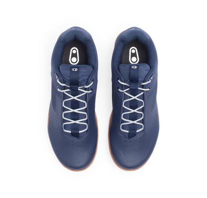 Sapatos de BTT CRANKBROTHERS STAMP LACE FLAT azul/prateado — vista de cima