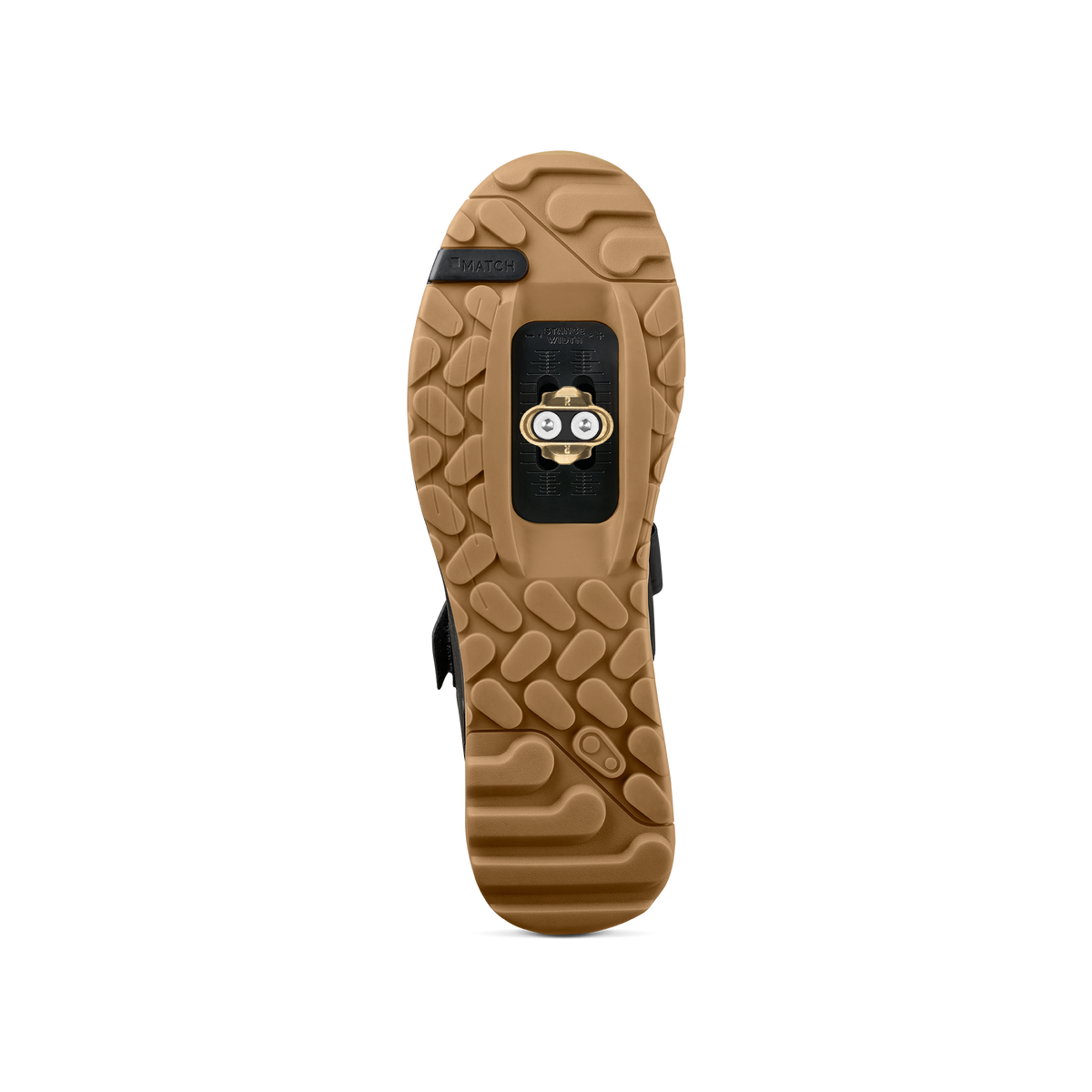 Sapatos de BTT CRANKBROTHERS MALLET TRAIL BOA CLIP preto/dourado — sola com taco