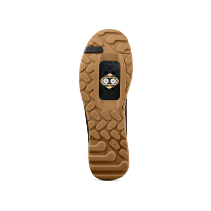 Sapatos de BTT CRANKBROTHERS MALLET TRAIL LACE CLIP preto/cor de borracha — sola com taco