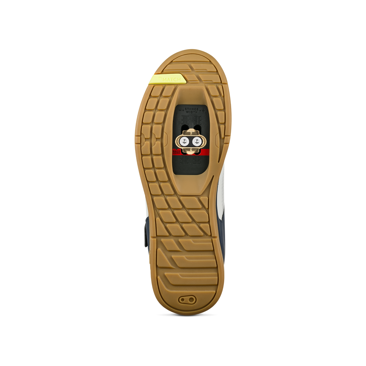 Sapatos de BTT CRANKBROTHERS MALLET BOA CLIP azul-marinho/cinzento/cor de borracha — sola com taco