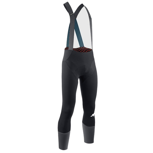Calças de ciclismo compridas com alças ASSOS EQUIPE RS JOHDAH ULTRAZ WINTER S11, pretas — fundo branco, 2000 x 2000