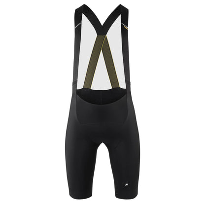 Calções de ciclismo curtos com alças ASSOS EQUIPE R SPRING FALL S11, pretos — fundo branco, 2000 x 2000