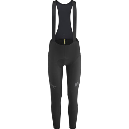 Calças de ciclismo compridas com alças MAVIC AKSIUM THERMO, pretas — fundo branco, 2000 x 2000