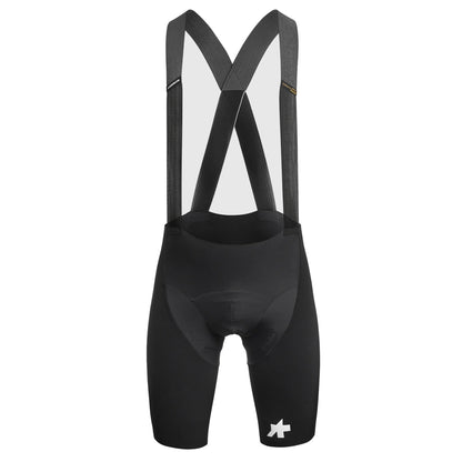 Calções de ciclismo curtos com alças ASSOS EQUIPE RSR BOLIDE S11, pretos — fundo branco, 2000 x 2000