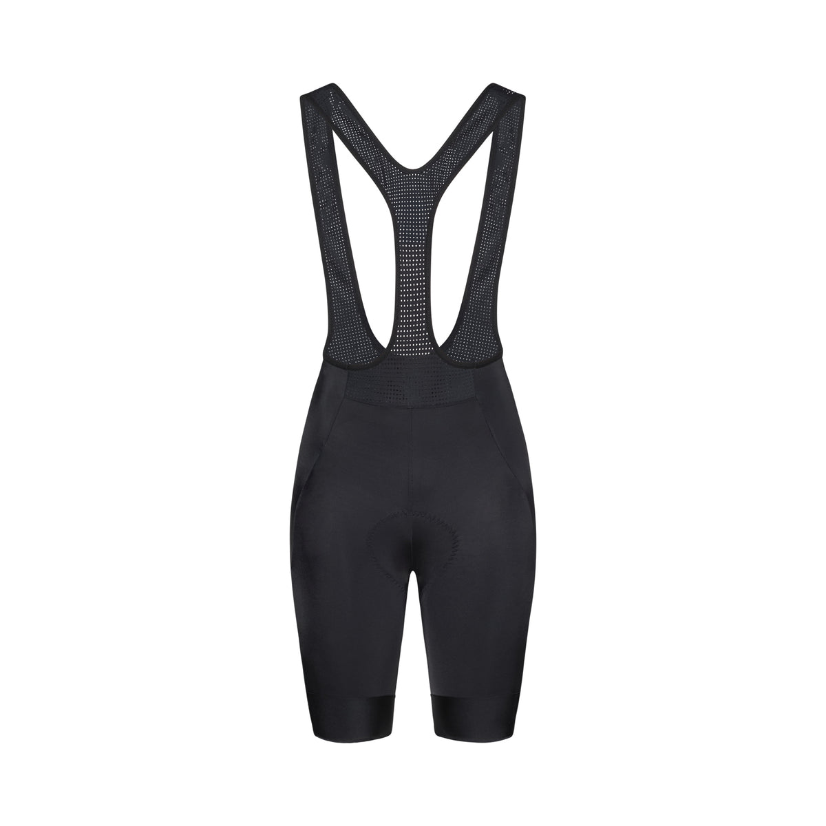 Calções curtos de ciclismo com alças POC CADENCE CARGO para mulher, pretos — fundo branco, 2000 x 2000