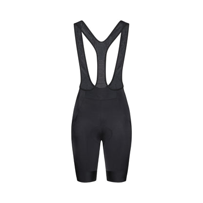 Calções curtos de ciclismo com alças POC CADENCE CARGO para mulher, pretos — fundo branco, 2000 x 2000