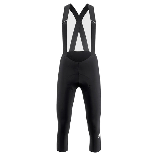 Calções de ciclismo 3/4 com alças ASSOS MILLE GT SPRING FALL S11 para mulher pretos — fundo branco, 2000 x 2000