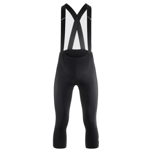 Calções de ciclismo 3/4 com alças ASSOS MILLE GT SPRING FALL S11 pretos — fundo branco, 2000 x 2000
