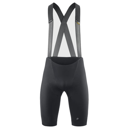 Calções de ciclismo curtos com alças ASSOS MILLE GTS SPRING FALL S11 pretos — fundo branco, 2000 x 2000