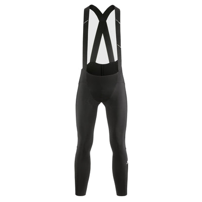 Calções compridos de ciclismo com alças ASSOS EQUIPE RS SPRING FALL S11 EVO pretos — fundo branco, 2000 x 2000