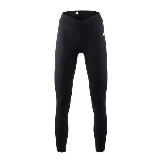 Calças compridas de ciclismo ASSOS TACTICA POST RIDE T5 para mulher, pretas — fundo branco, 2000 x 2000
