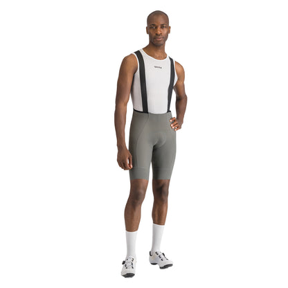 Calções curtos de ciclismo com alças SPORTFUL SRK cinzentos — fundo branco, 2000 x 2000