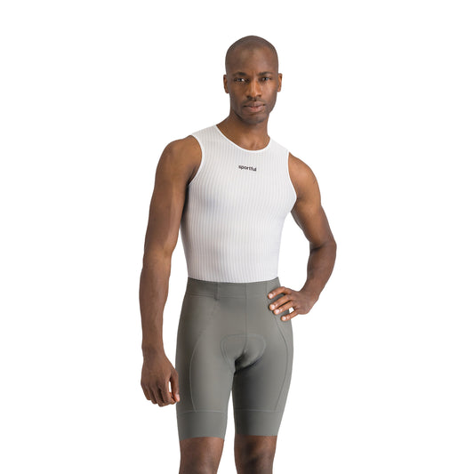 Calções curtos de ciclismo SPORTFUL SRK cinzentos — fundo branco, 2000 x 2000