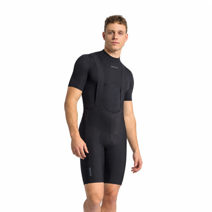 Calções curtos de ciclismo com alças SPORTFUL SRK SHIFT pretos — fundo branco, 2000 x 2000