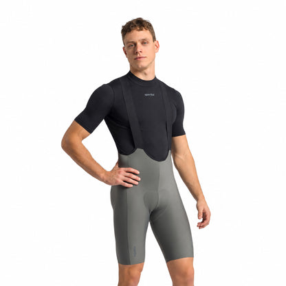 Calções curtos de ciclismo com alças SPORTFUL SRK SHIFT cinzentos — fundo branco, 2000 x 2000