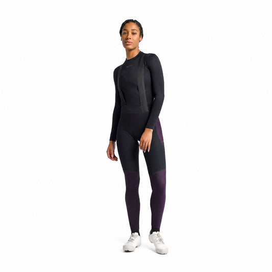 Calções compridos com alças SPORTFUL SUPERGIARA 2 para mulher, violeta/preto — fundo branco, 2000 x 2000