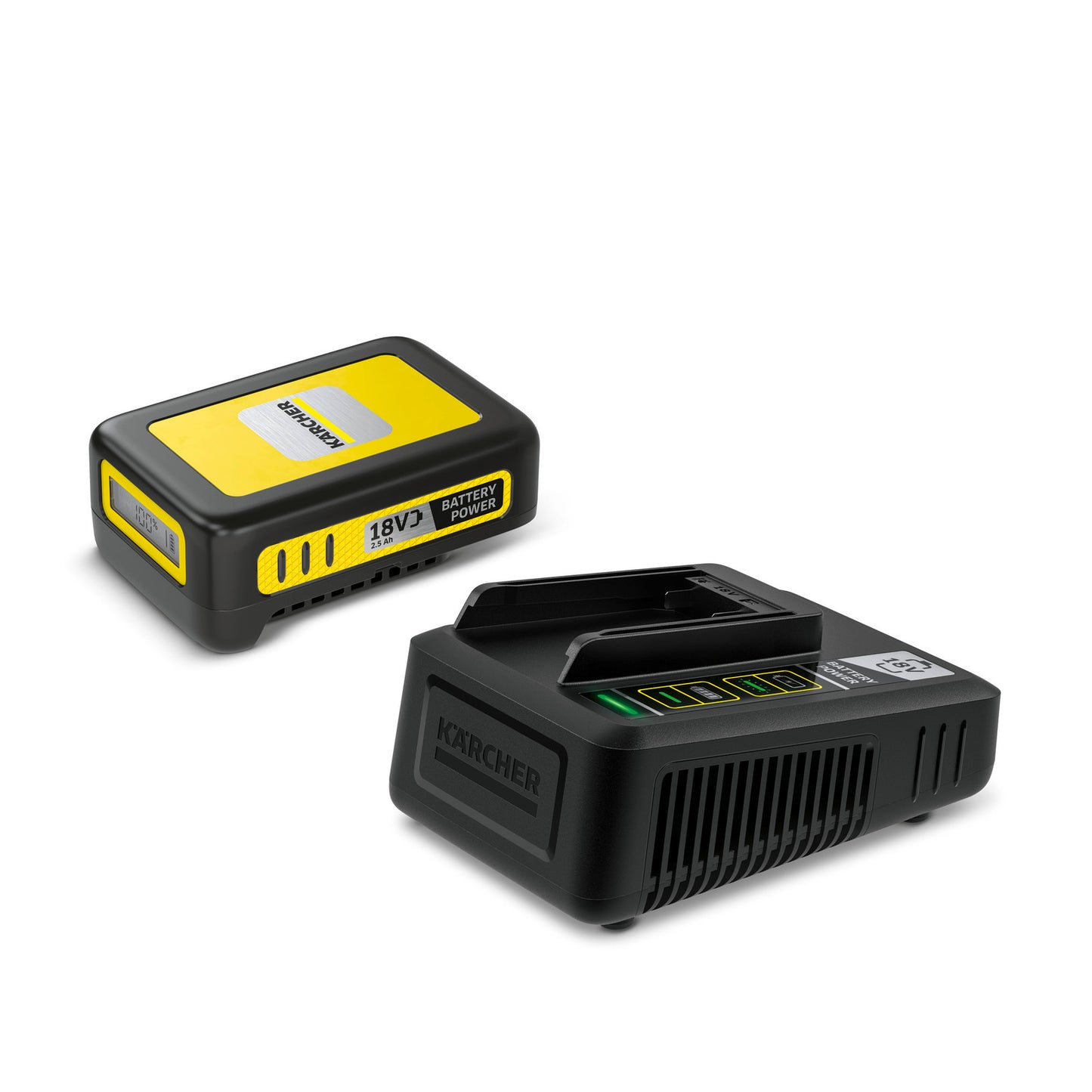 Conjunto de bateria KÄRCHER Battery Power 18 V / 2,5 Ah + carregador rápido