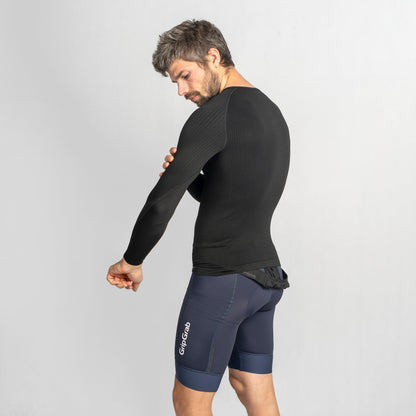 Camisola interior de manga comprida GRIPGRAB PACR SPRING AUTUMN SEAMLESS preta