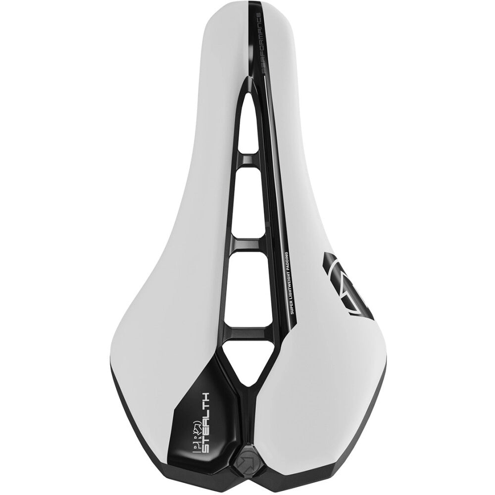 STEALTH PERFORMANCE 142mm PRO Saddle Trilhos de aço inoxidável branco