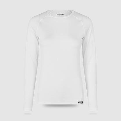 Camisola interior de manga comprida para mulher GRIPGRAB RIDE THERMAL branca