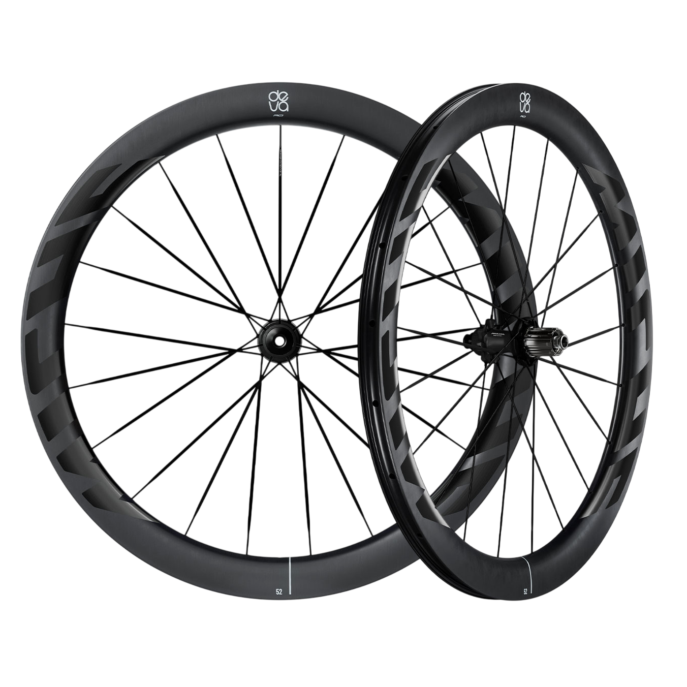 Par de rodas MICHE DEVA RD 52 Tubeless Ready (Center Lock) Preto