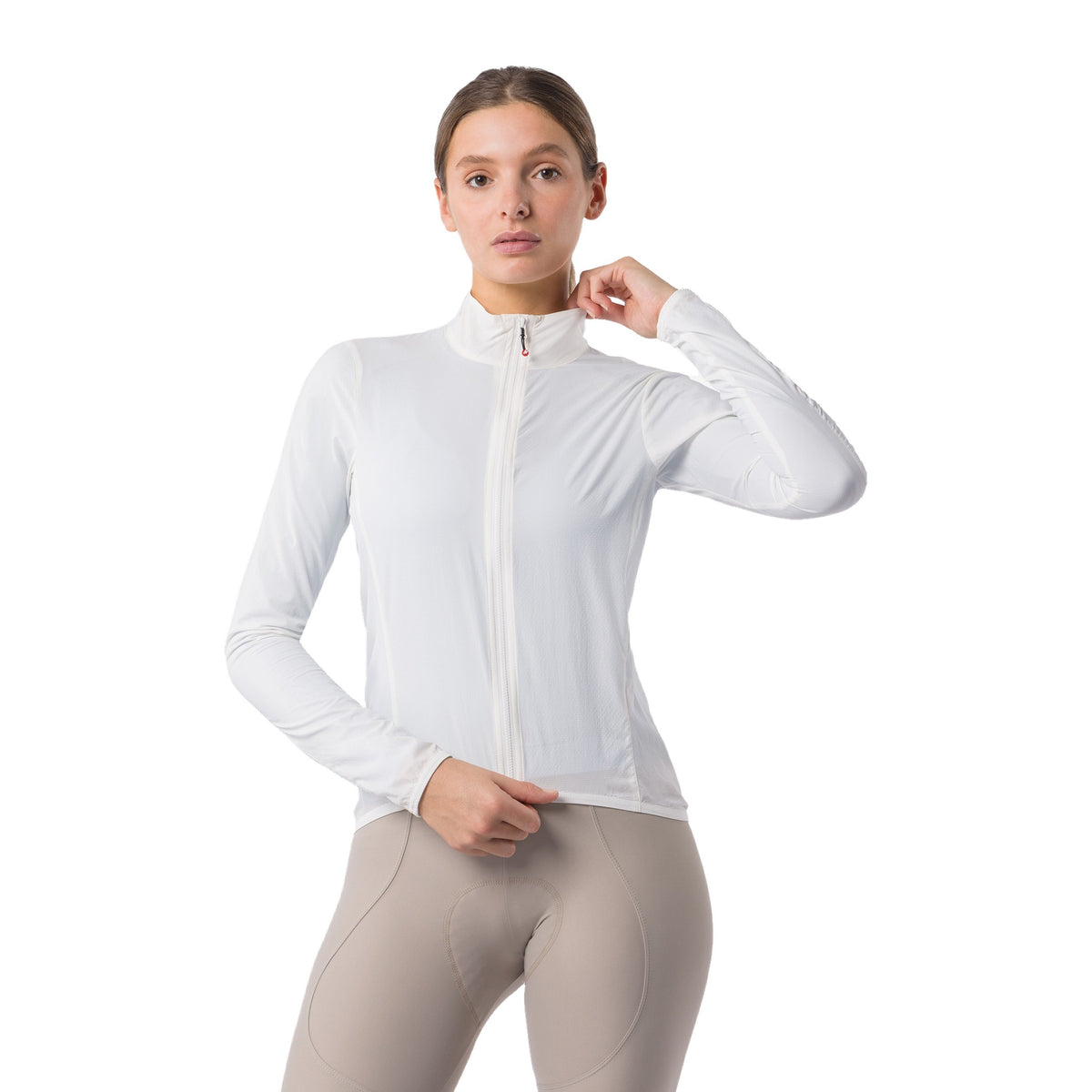 Casaco CASTELLI Transition Air de mulher em marfim – vista de frente