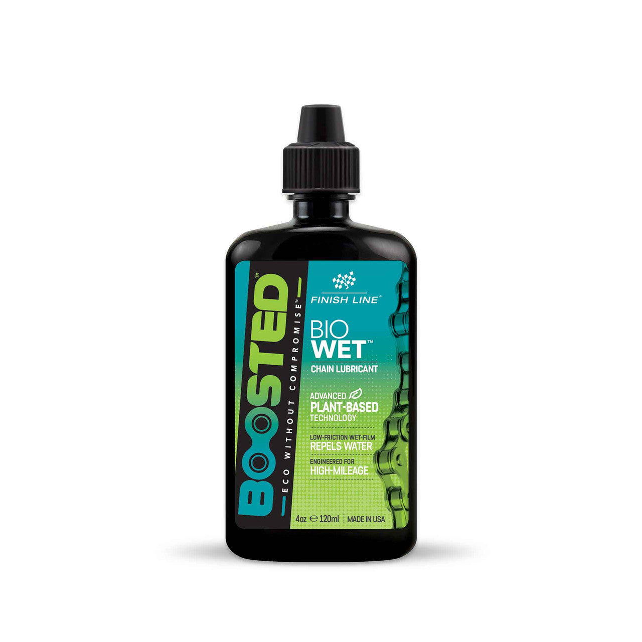 Lubrificante para correntes FINISH LINE BOOSTED™ BIO WET (120 ml)