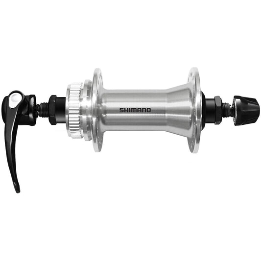 Cubo Dianteiro SHIMANO CUES HB-QC400 - Edição Polished Silver