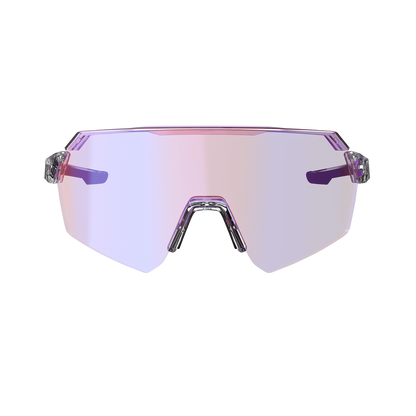 Óculos LEATT RIDEVIZ LITE SMALL Transparente Lente Iriz Crystal Fuschia