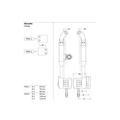 Extensores de Guiador DEDA FAST PRO para Blips Sram