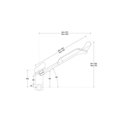 Extensores de Guiador DEDA FAST PRO para Blips Sram