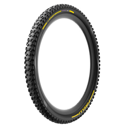 Pneu PIRELLI SCORPION EMPEROR 29x2.40 Supersoft HardWall Tubeless Ready de talão flexível Preto/Amarelo Edição de Equipa