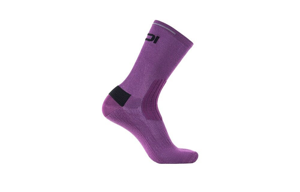 Chaussettes vélo Sidi Visibilis violettes, vue de l'autre profil