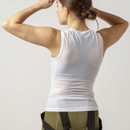Camisola Interior Sem Mangas de Mulher GRIPGRAB ULTRALIGHT MESH Branca