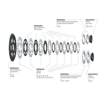 Cassete 12V MICHE PRIMATO K12 Shimano