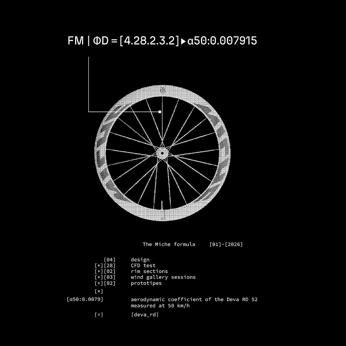 Par de rodas MICHE DEVA RD 52 Tubeless Ready (Center Lock) Prata