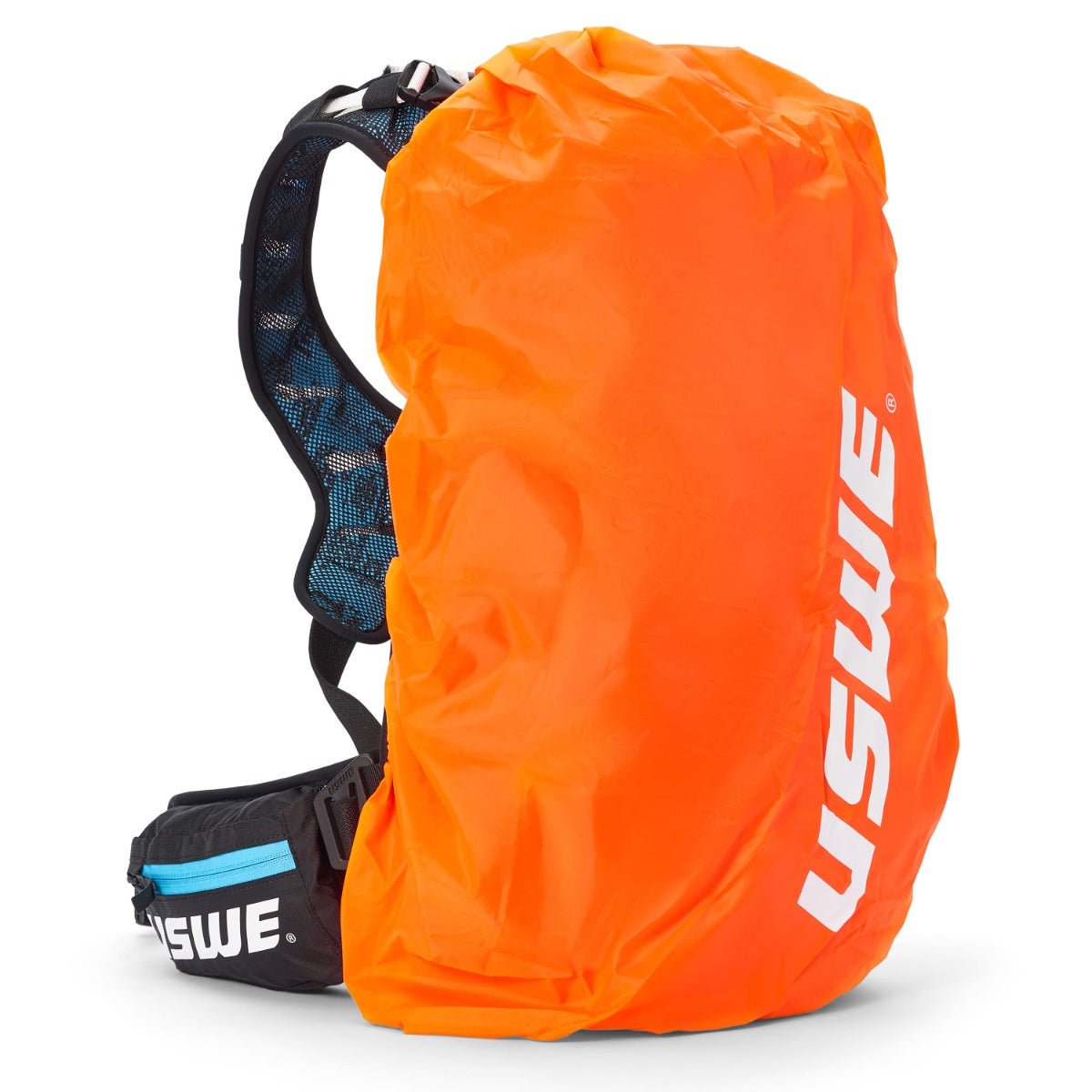 Mochila USWE FLOW 16 L com alça de ombro integrada Preto/Azul