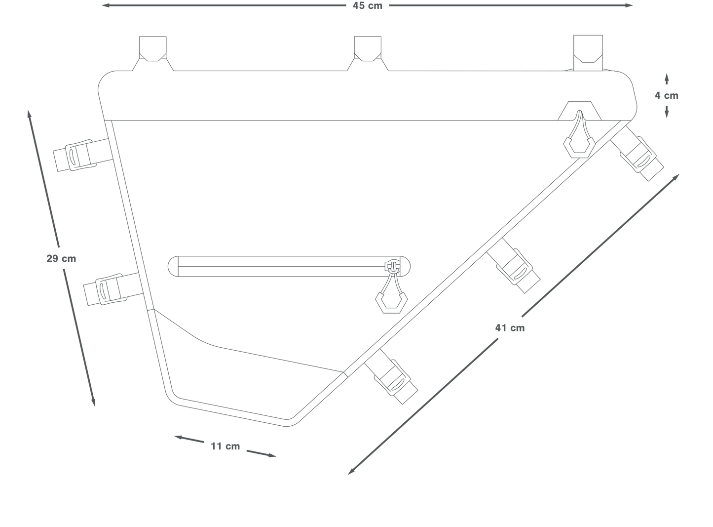 Saco de quadro APIDURA EXPEDITION FULL FRAME PACK S 7,5 L Preto