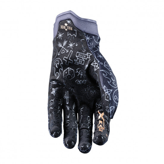 Luvas FIVE XR-LITE TATTOO Preto/Dourado
