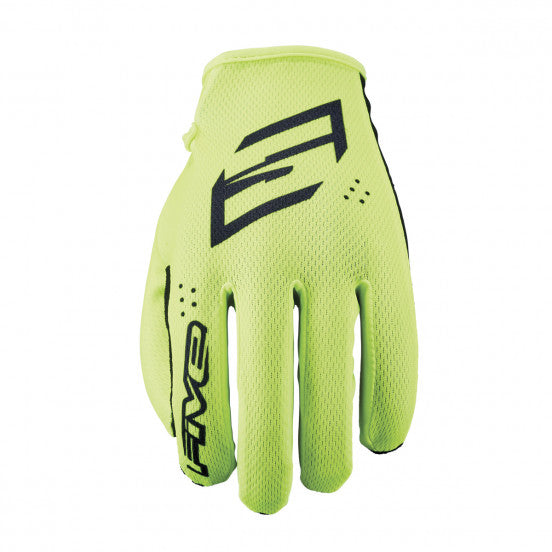 Luvas FIVE XR-RIDE Junior Split Preto/Amarelo Fluorescente
