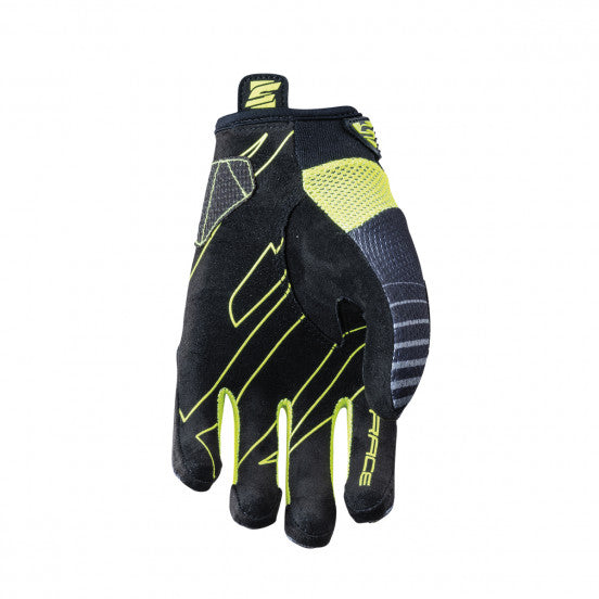 Luvas FIVE BMX RACE Júnior Amarelo Fluorescente