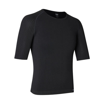 Camisola interior de manga curta GRIPGRAB PACR SPRING AUTUMN SEAMLESS preta