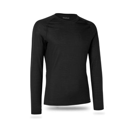 Camisola interior de manga comprida GRIPGRAB de mistura de merino térmica preta