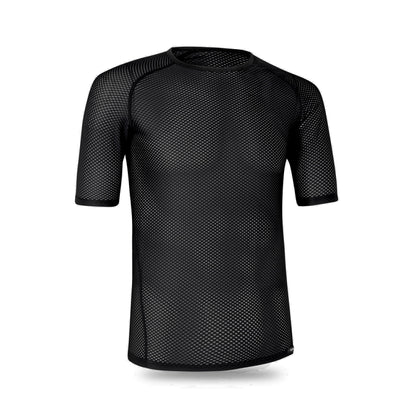 Camisola interior de manga curta GRIPGRAB de malha ultraleve preta