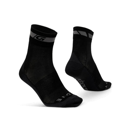 Meias GRIPGRAB de merino de corte regular pretas