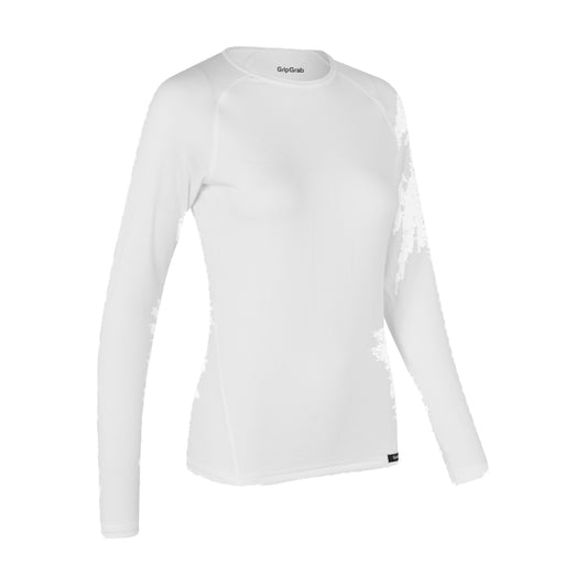 Camisola interior de manga comprida para mulher GRIPGRAB RIDE THERMAL branca