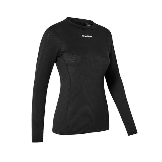 Camisola interior de manga comprida para mulher GRIPGRAB RIDE WINTER preta