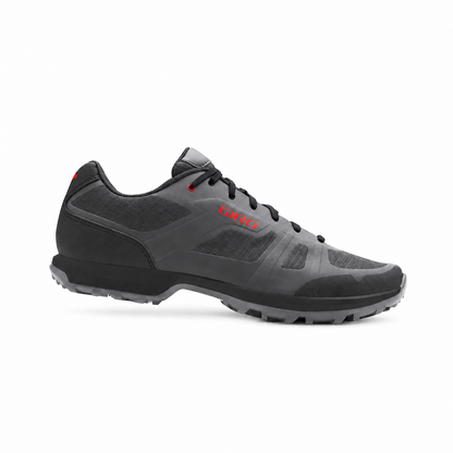 Sapatos de BTT/Gravel GIRO GAUGE para mulher cinzentos/pretos — vista lateral exterior