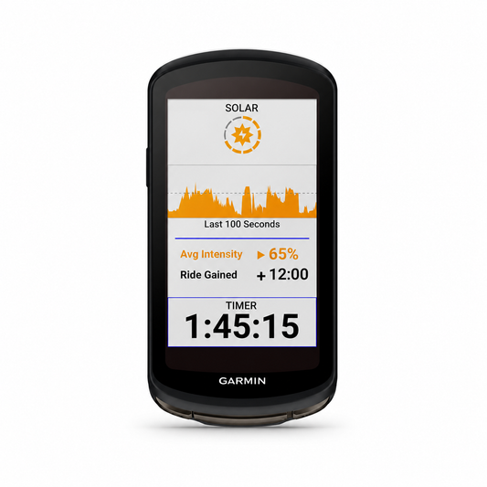Ciclocomputador GPS GARMIN EDGE 1040 SOLAR — vista frontal sobre fundo branco